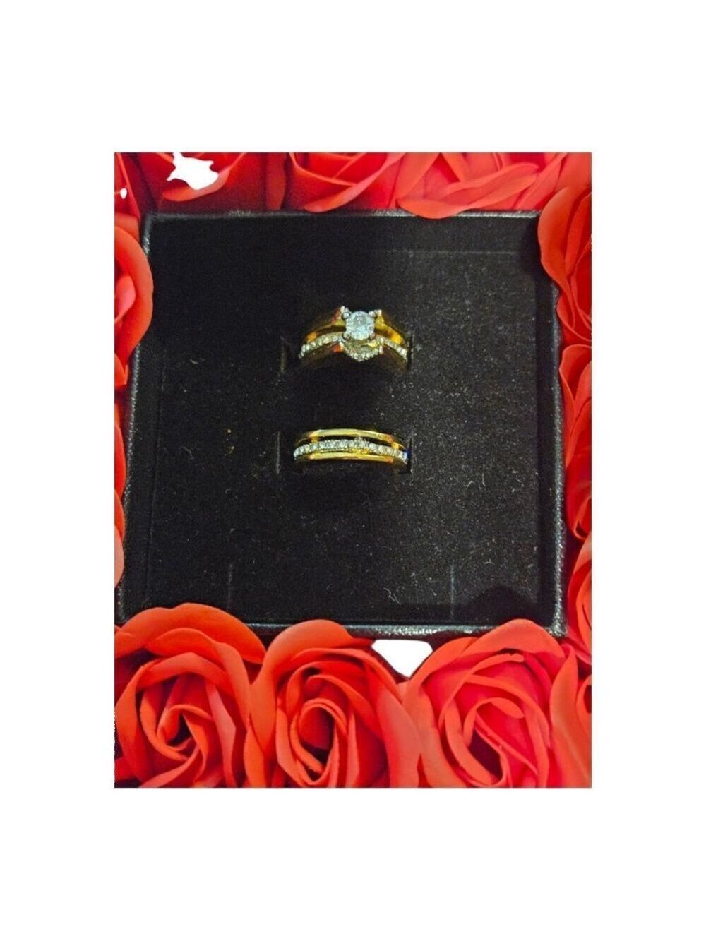 Women's Unbranded Gold Cubic Zirconia Ring Set, One Size
